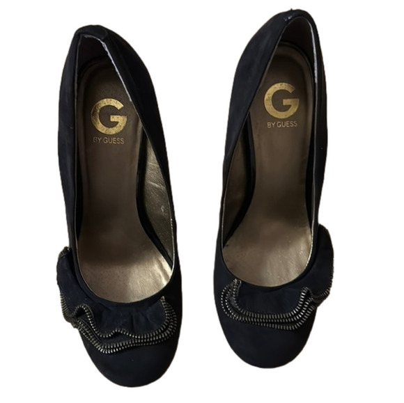 G by Guess Shoes - G by Guess Black Heels with Silver Accents